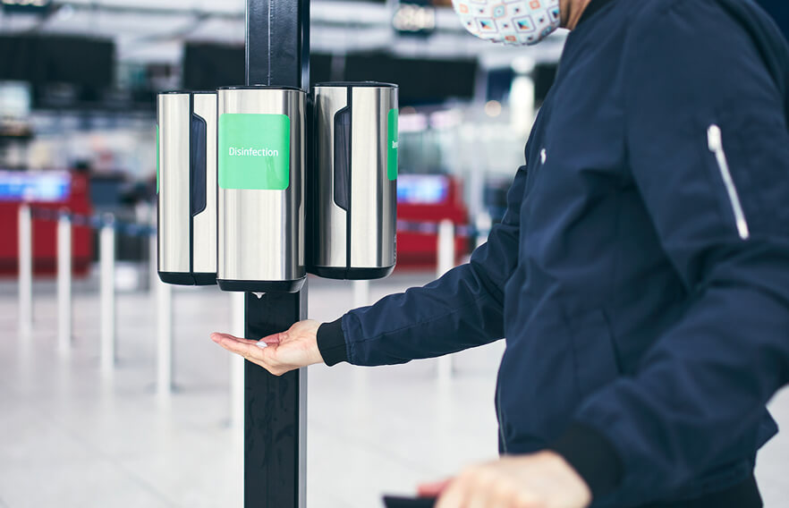 Automatic sanitizer discount